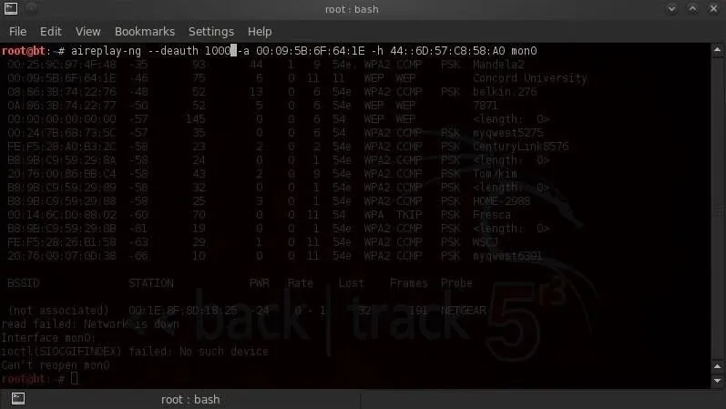 Terminal window displaying command outputs in a Linux environment.