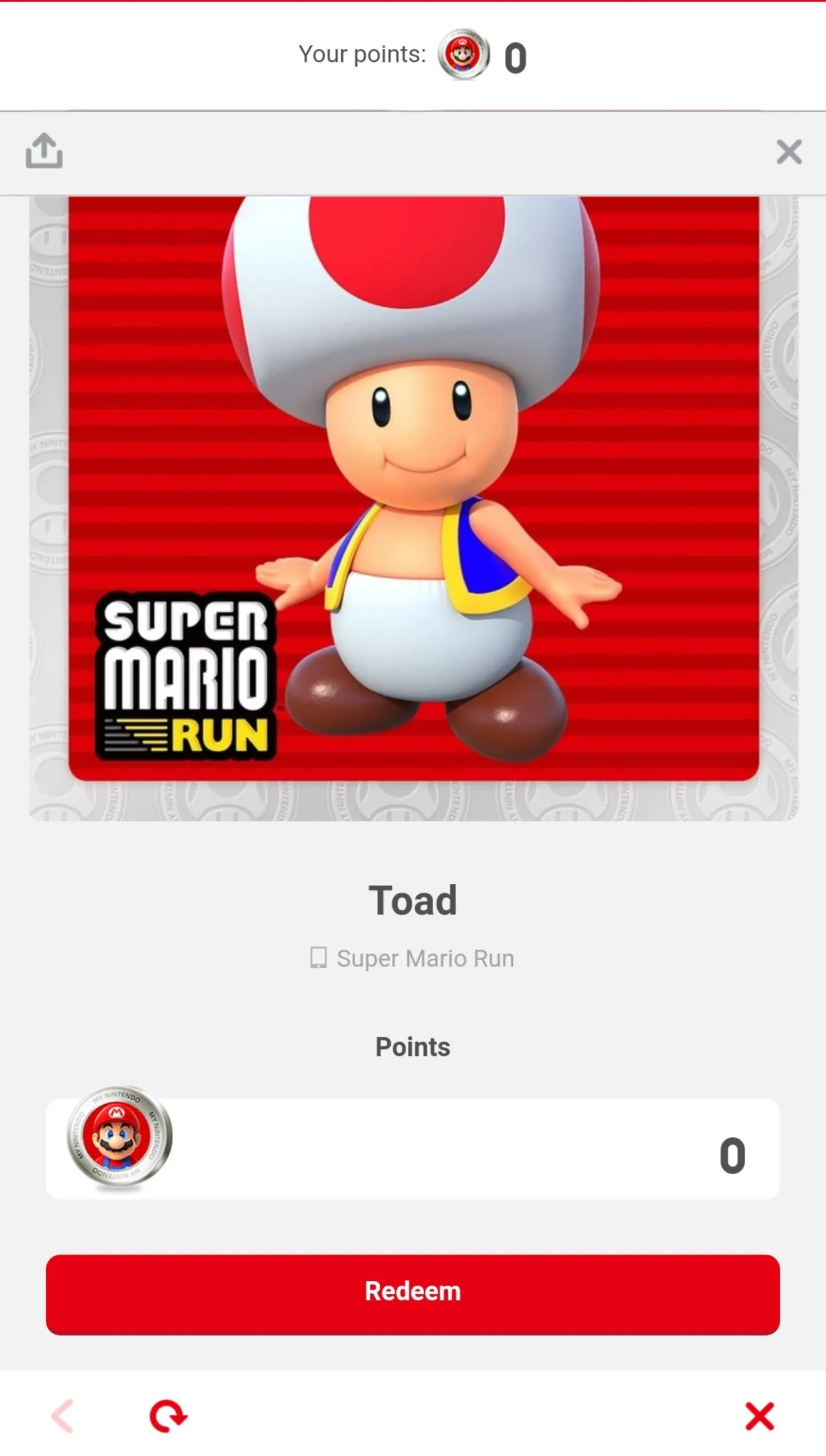 Toad from Super Mario Run game.