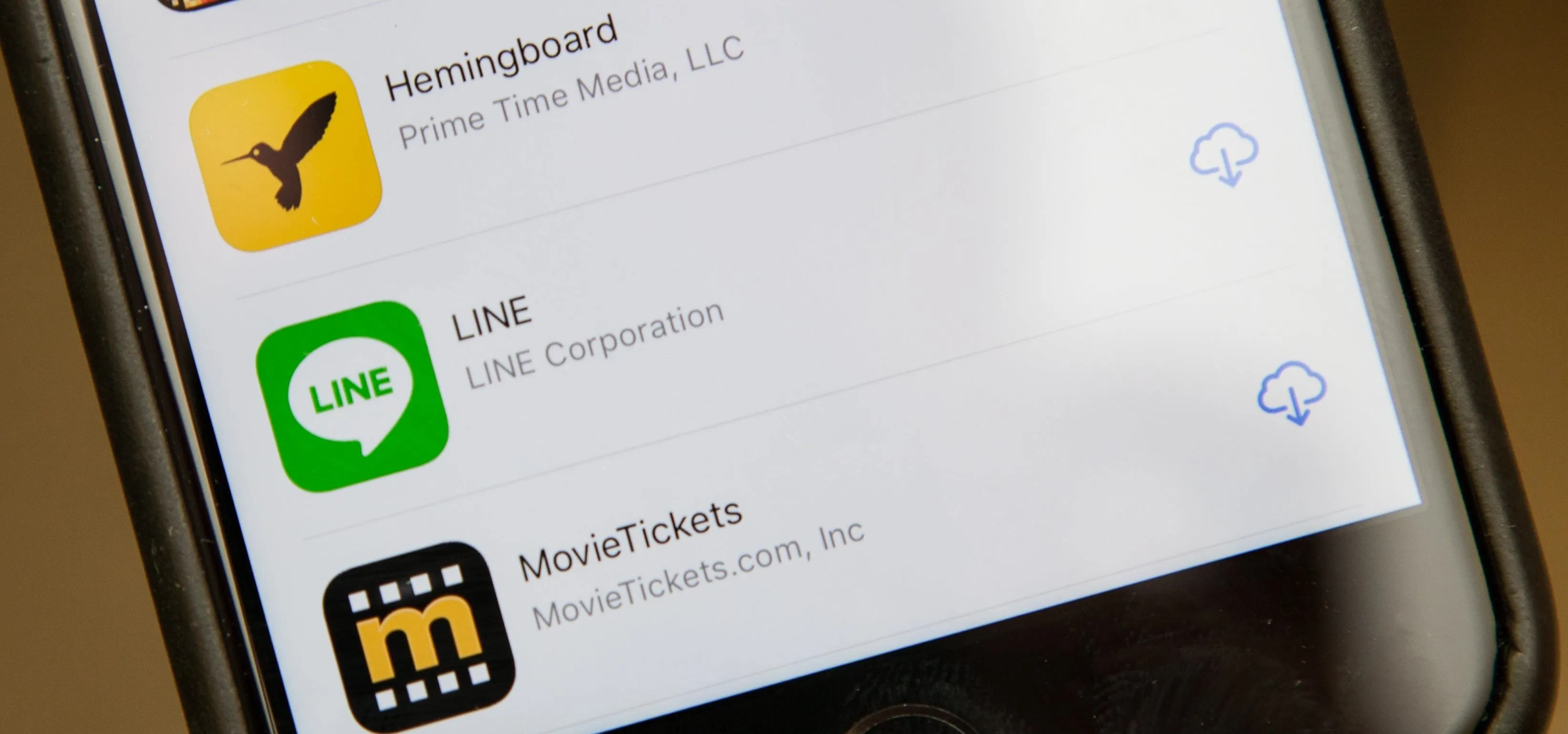 Mobile app icons displayed on a smartphone screen.