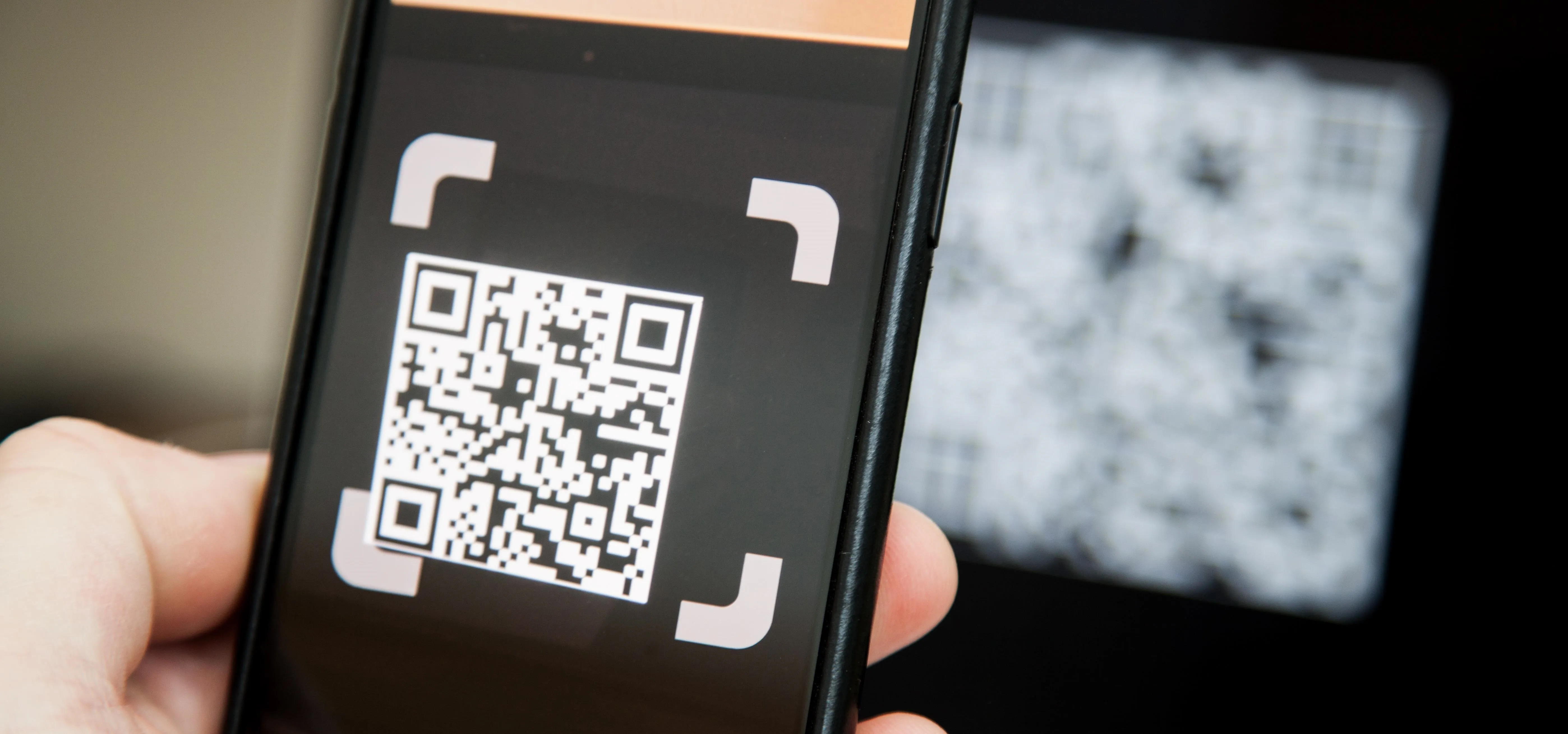 QR code displayed on a smartphone screen.