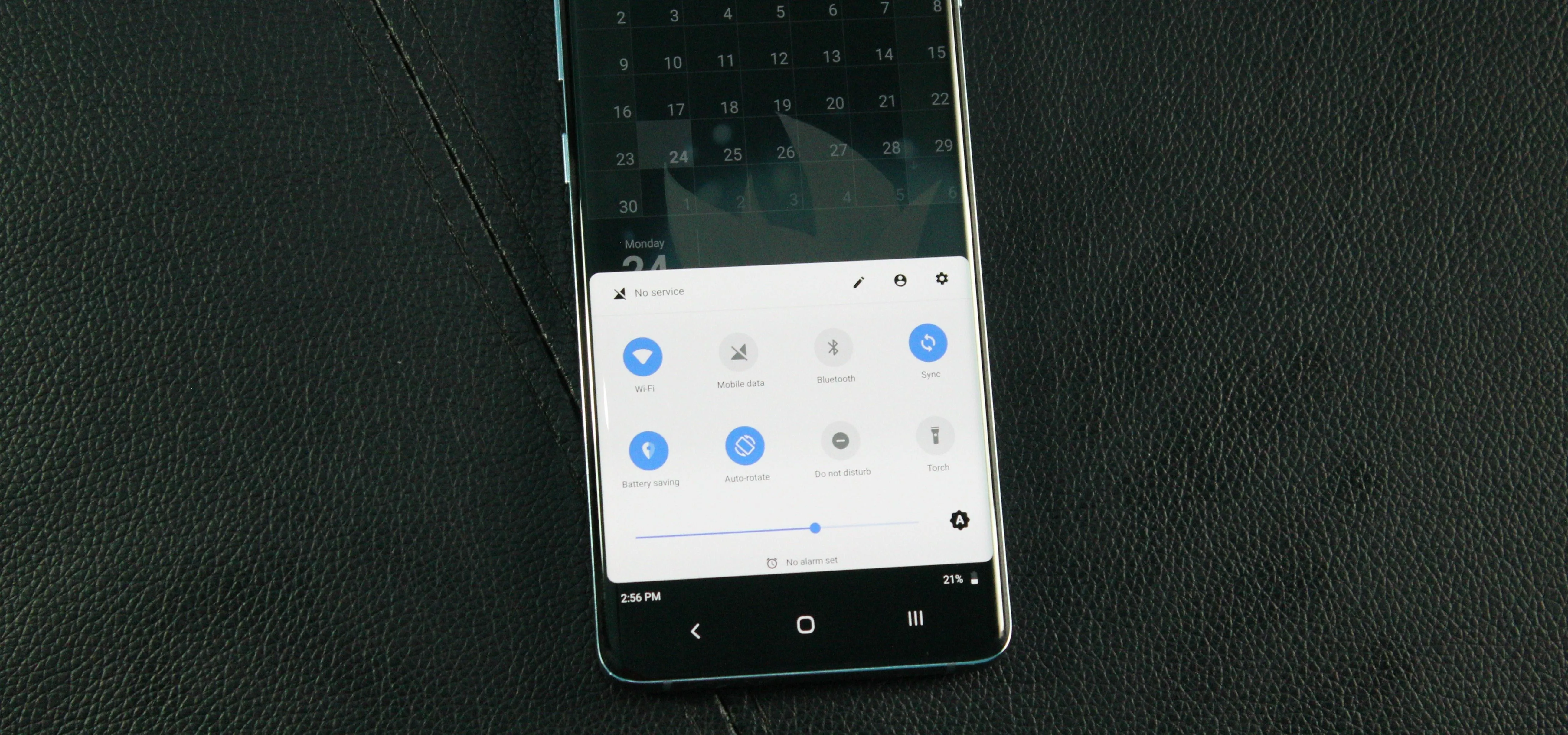 Smartphone display showing settings menu options.