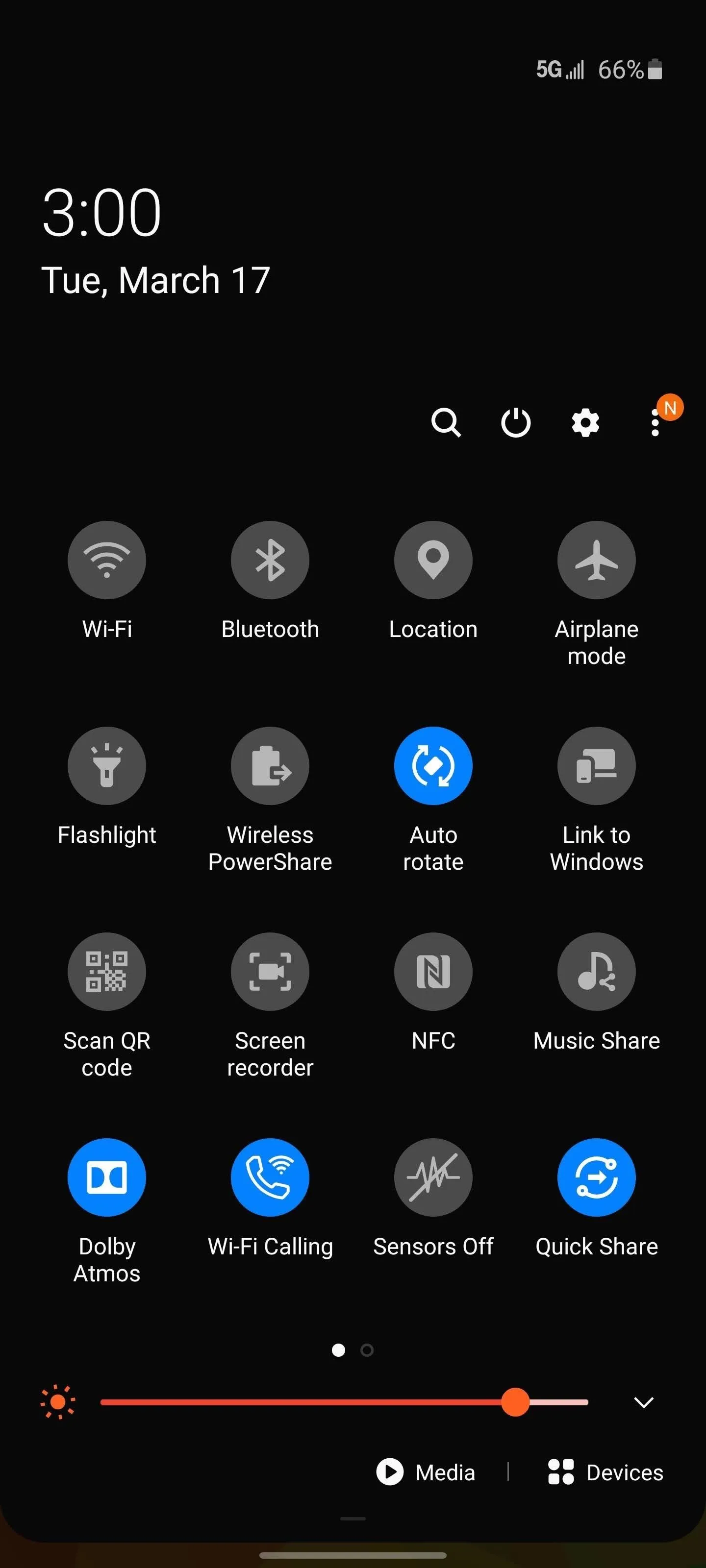 Smartphone settings interface displayed on the screen.