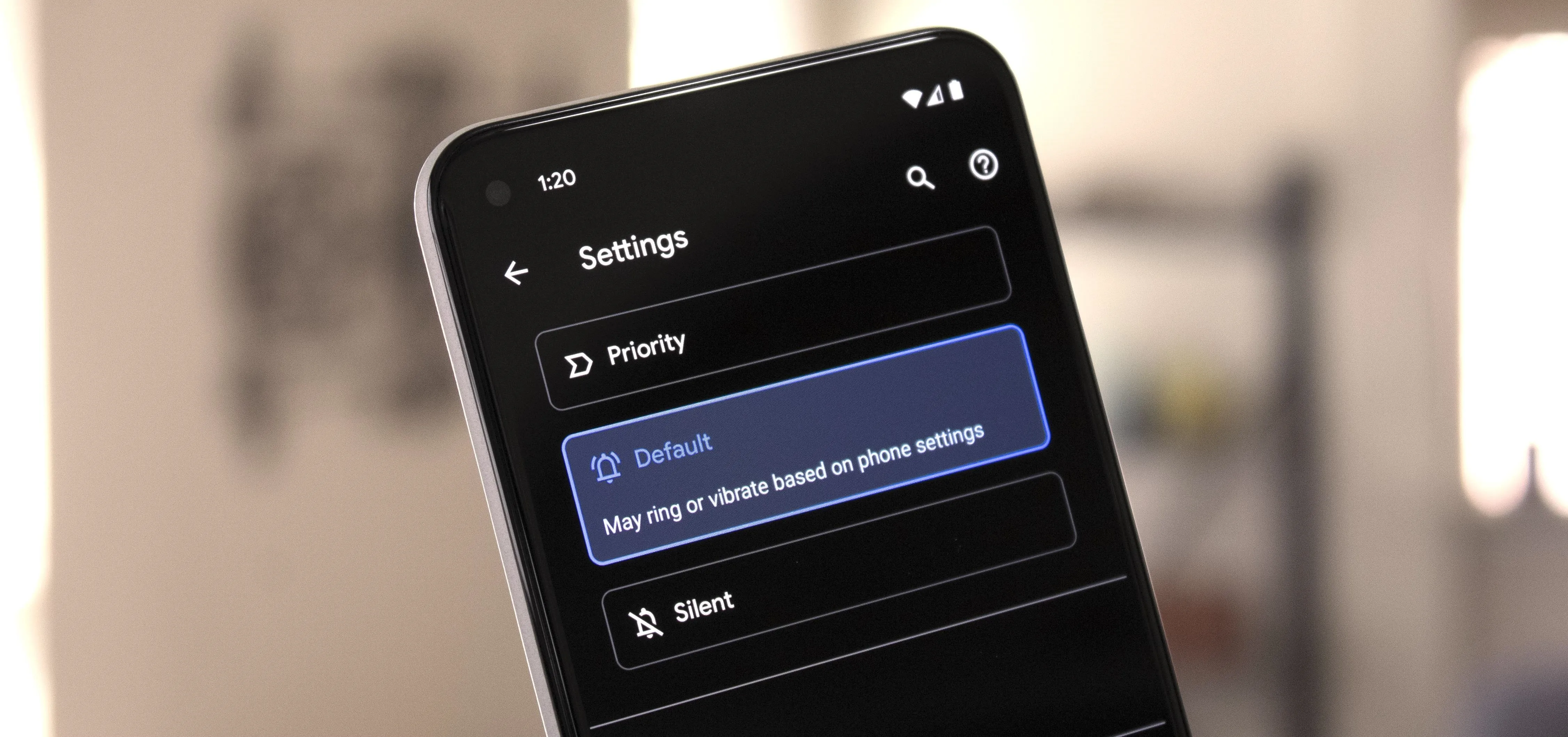 Mobile device settings screen showing privacy options.