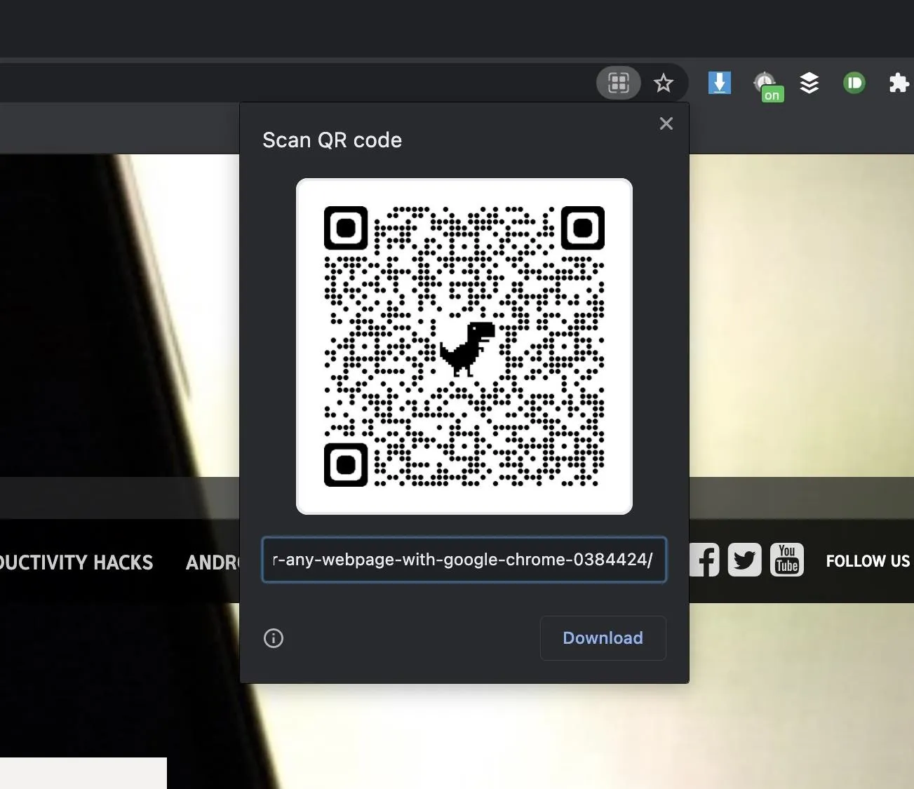 QR code for scanning.