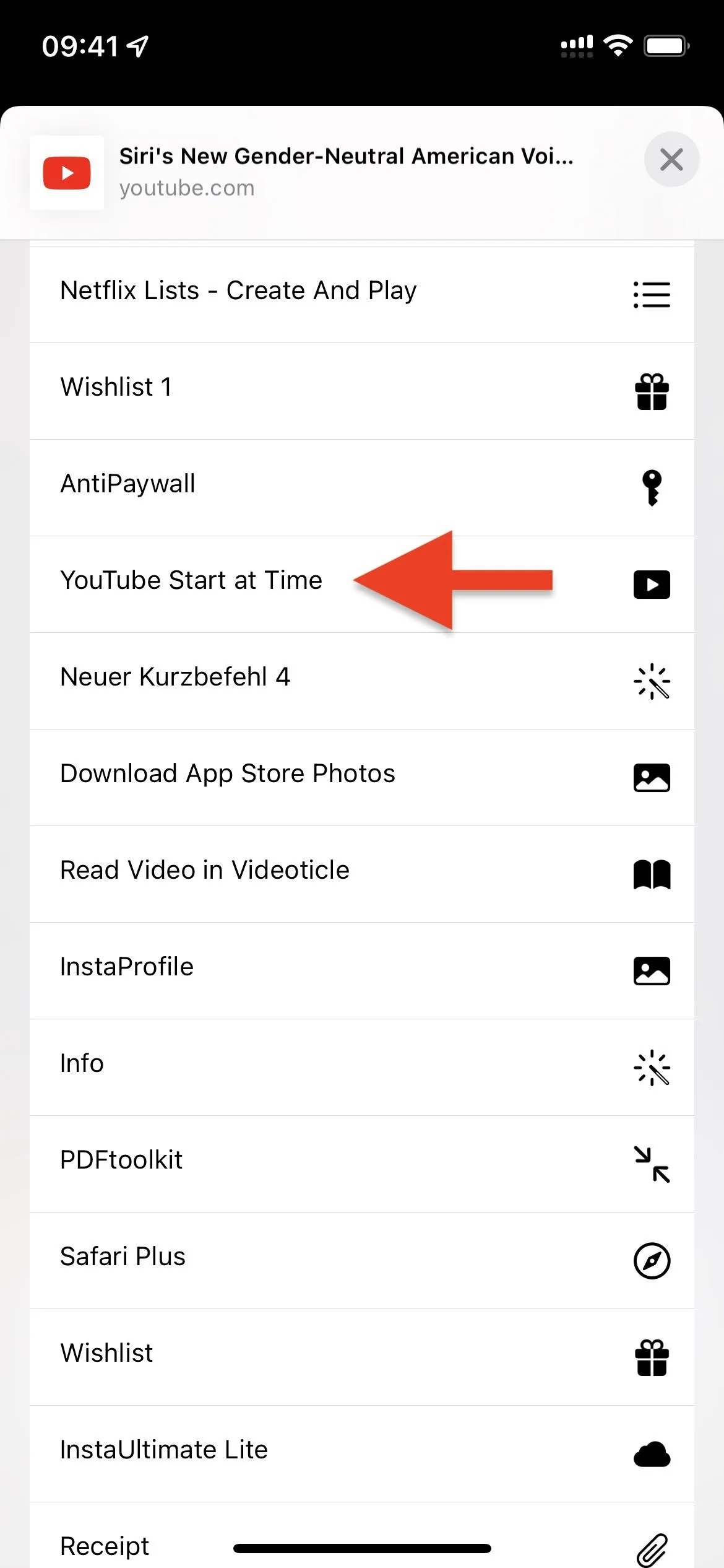 YouTube app interface showing a menu with 'YouTube Shorts' highlighted.