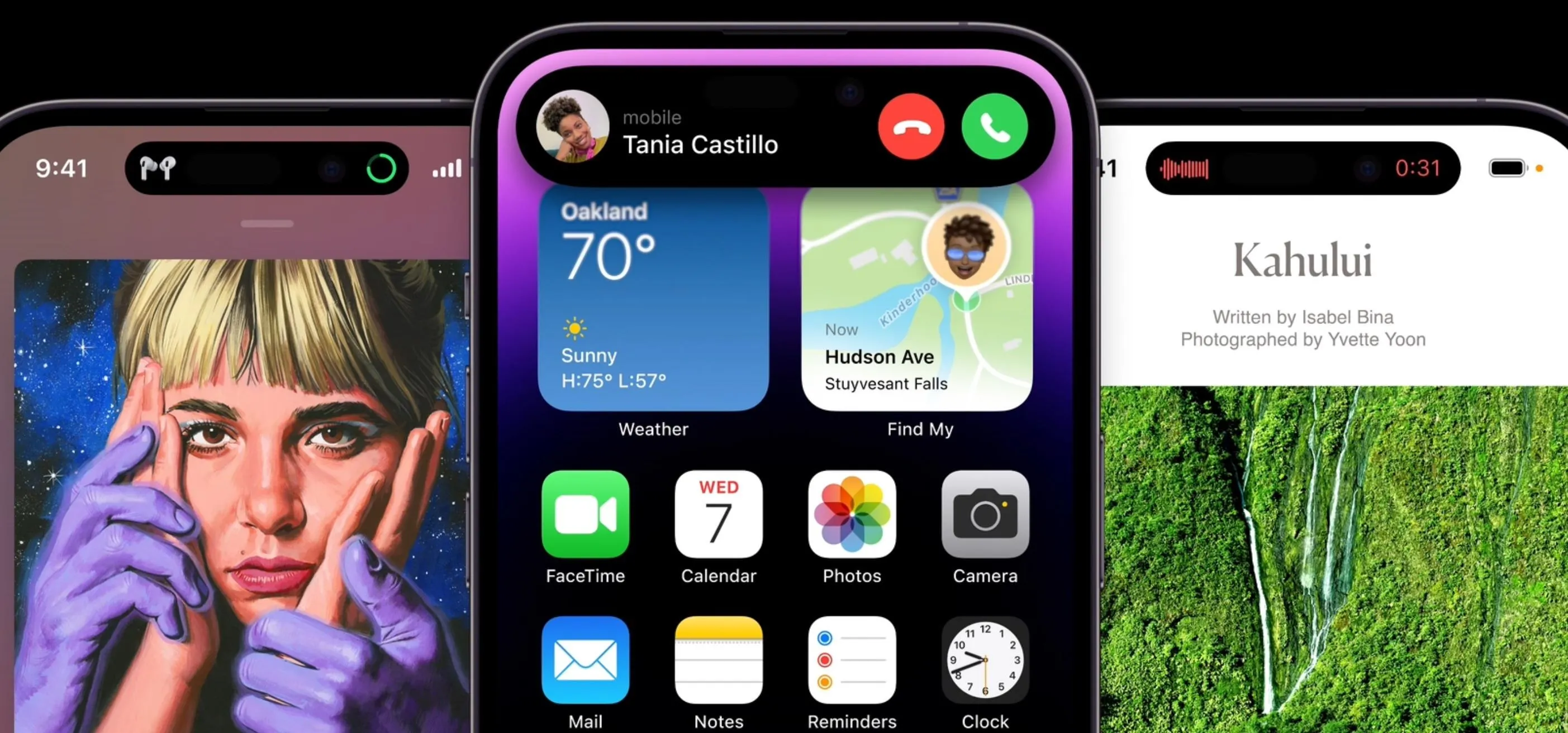 Smartphone home screen displaying various apps and features.