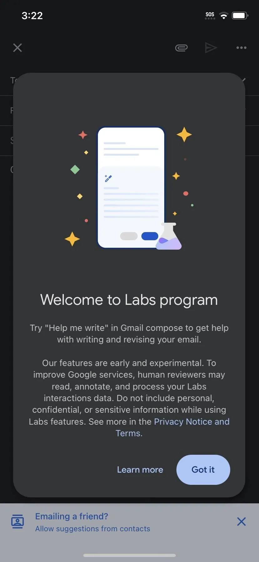 Welcome to the Labs program interface.