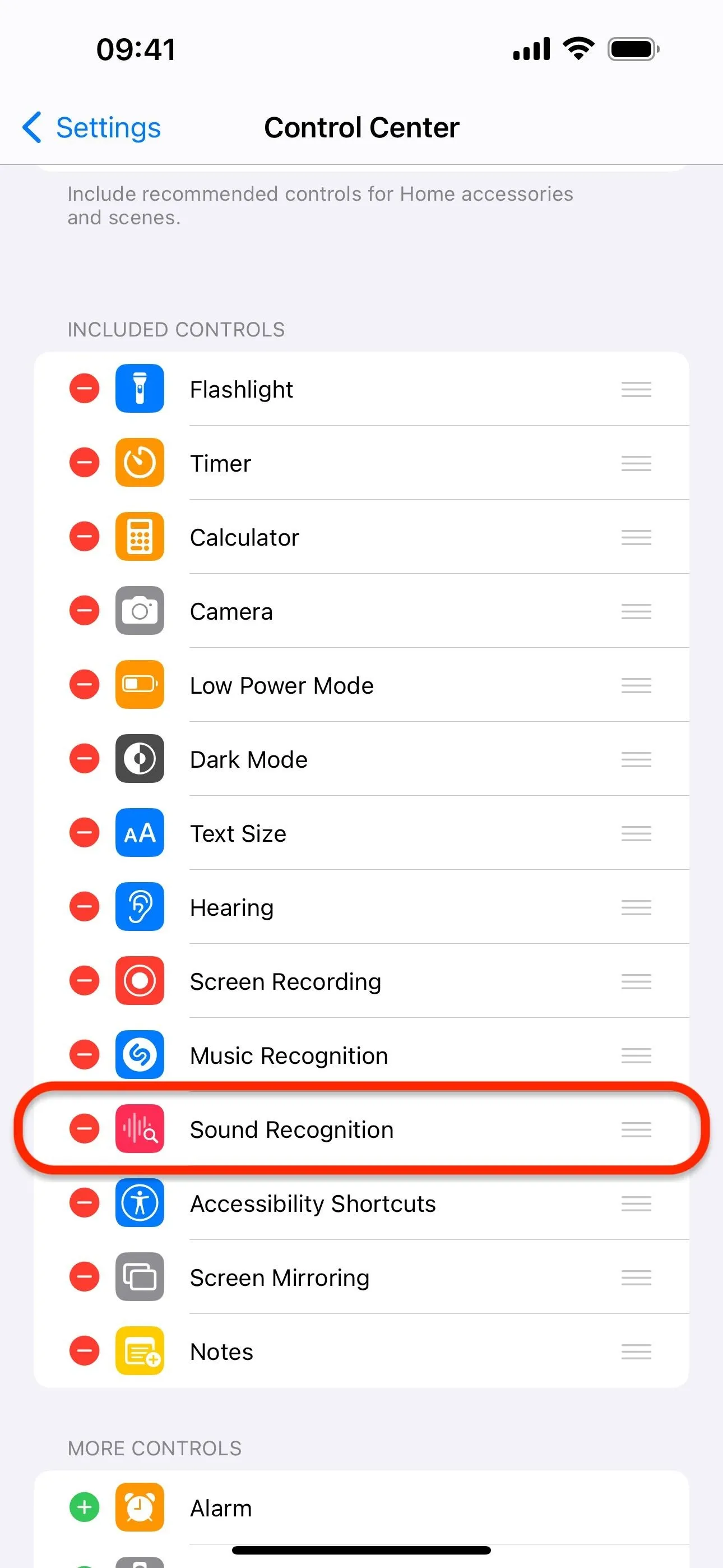 Settings menu showing options for controlling camera features on a mobile device.